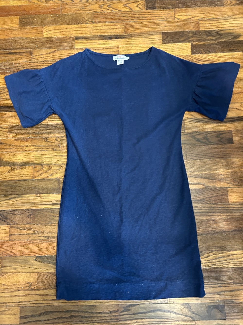 Vineyard Vines Navy Short Sleeve Crewneck Dress